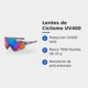 thumbnail image 2 of Lentes de Sol Ciclismo B-098 UV400 Marco TR90 Gris Lente Azul Unisex, 2 of 4