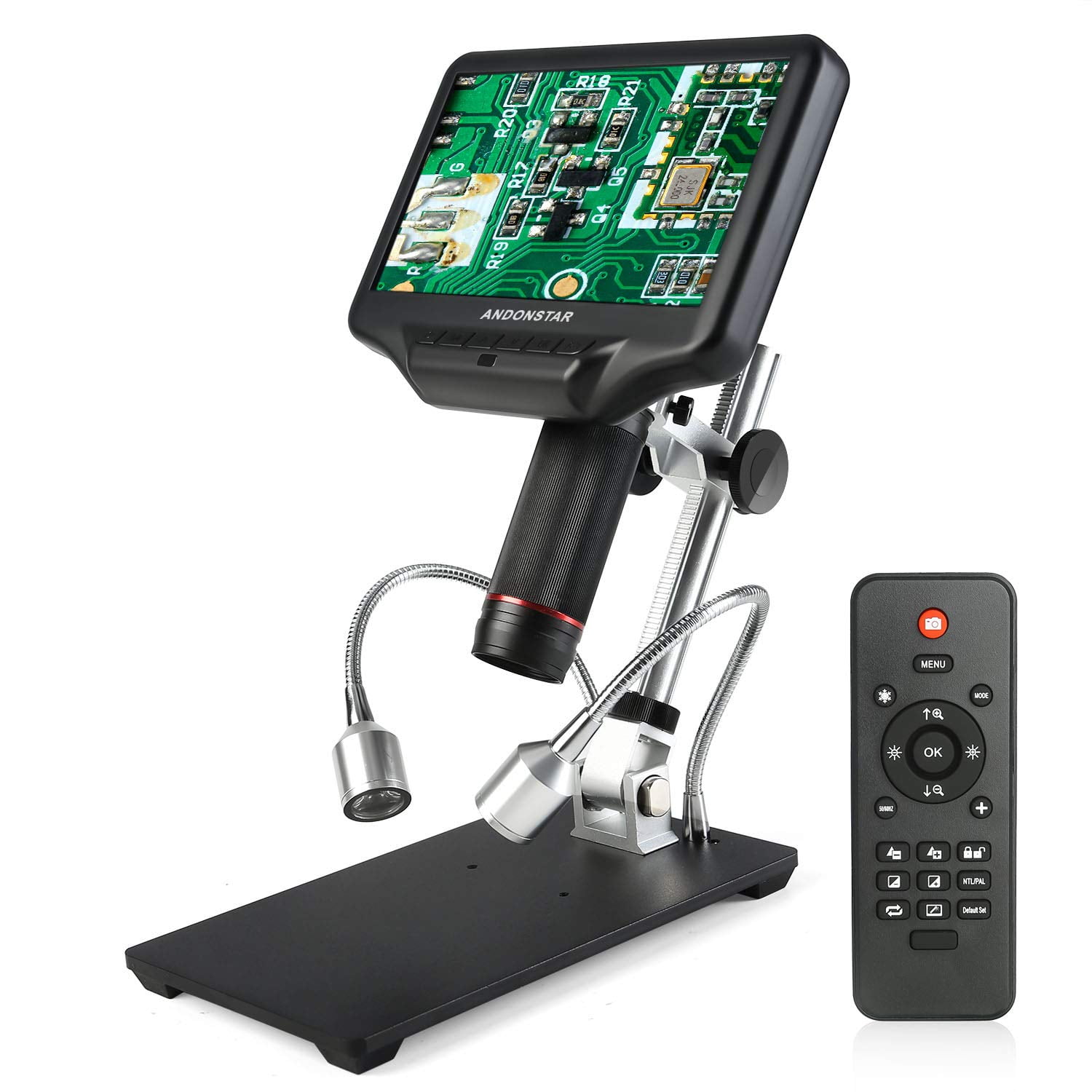 Microscopio Digital Andonstar Ad407, 4 Mp, Uhd, Hdmi, Pantalla Lcd De 7 Pulgadas