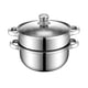 thumbnail image 1 of Olla Vaporera De 2 Niveles 22 2 Cm Acero Inoxidable 18 8, 1 of 6