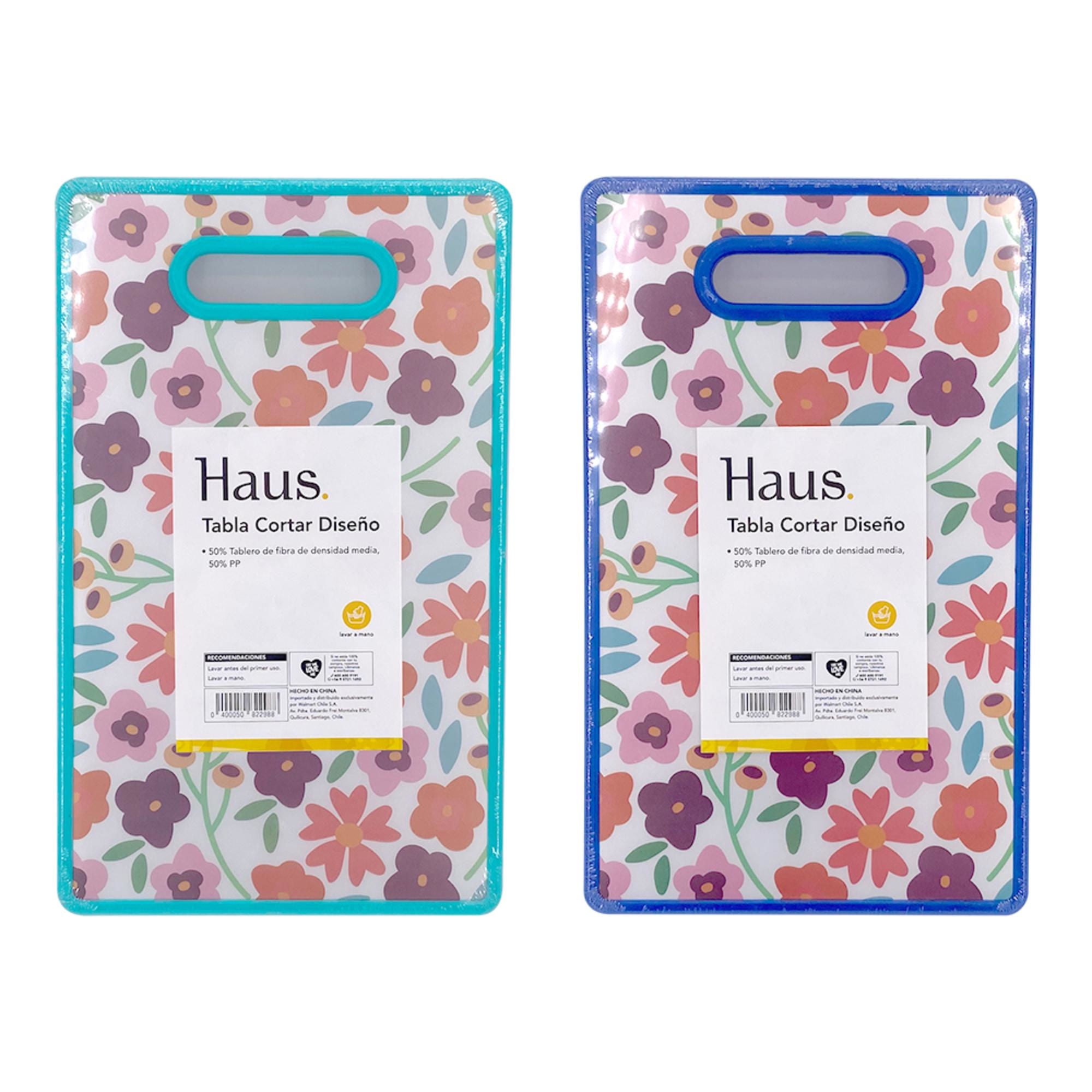 Tabla Cortar Con Diseño 1 Pieza Pp Multicolor Haus