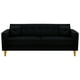 thumbnail image 1 of Sofa New Retro 3CG Felpa 01 Negro, 1 of 6