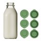 thumbnail image 1 of Tapas para botellas JARSAVER de silicona 48 mm, pack de 6, color verde, 1 of 6
