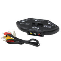 Genérica - Switch Selector Rca Audio Y Video 3 En 1
