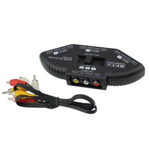 Genérica - Switch Selector Rca Audio Y Video 3 En 1