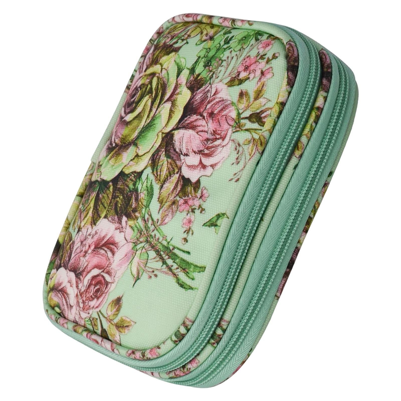 Magideal - Estuche De S De , Kits De S De Bolsa De Transporte Accesorios De Tejer De Ligeros Bolsa De , Peonía Verde