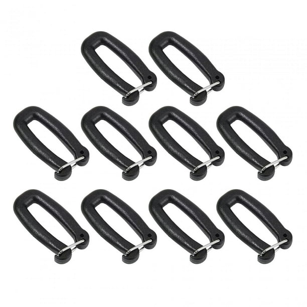10x ganchos de correas, Clip de gancho para llavero, Clips de conexión de correas, hebilla de correas, hebilla de puente para correa de mochila de sen 25 CM