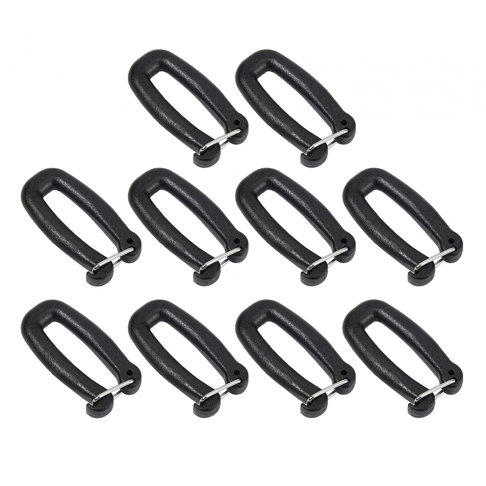 Magideal - 10X Ganchos De Correas, Clip De Gancho Para Llavero, Clips De Conexión De Correas, Hebilla De Correas, Hebilla De Puente Para Correa De Mochila De Sen 25 Cm