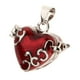thumbnail image 1 of Colgante De Urna De Recuerdo De Cremación Con Esmalte De Corazón Que Se Puede Abrir Collar Rojo, 1 of 3