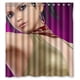 thumbnail image 1 of Cortina de ducha para baño con diseño de campeona de boxeo, hermosa niña, con ganchos, tamaño 66 x 72 pulgadas, 1 of 3