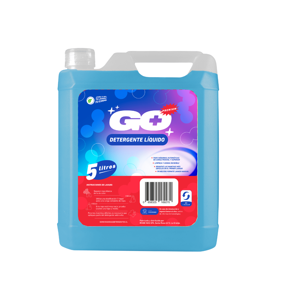 Detergente Perlado Celeste Go+ 5 Lt