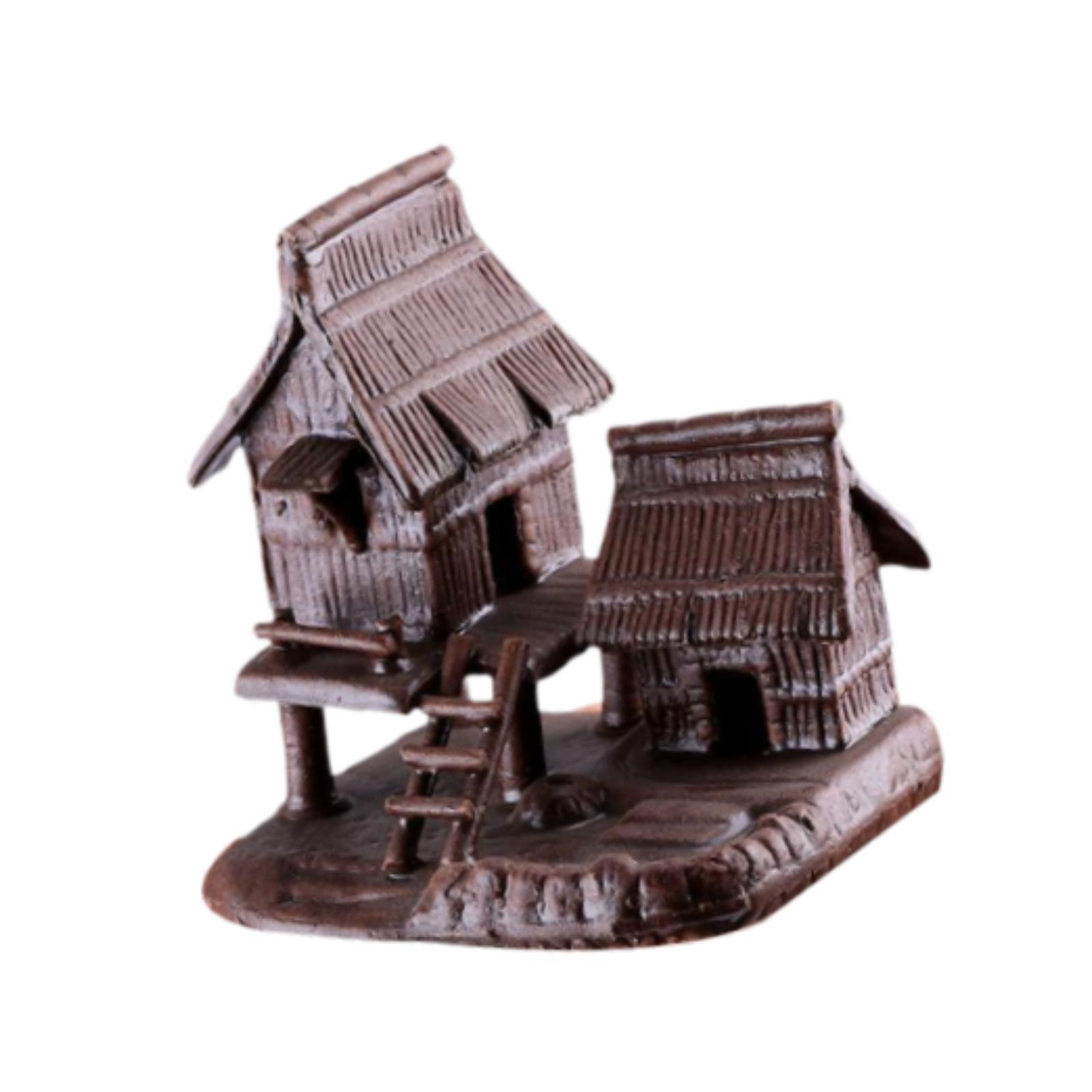 Ioensy - Escondite De La Estatua De La Casa Decorada Del Acuario Para Escenas De Micro Paisajismo Jardinería