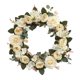thumbnail image 2 of Guirnalda De Puerta De Peonía De Flores De Seda Para Vacaciones, Manualidades O Decoración, Color Blanco, 2 of 5