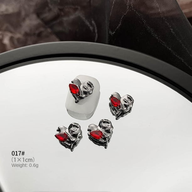 Personalized Nail Art Accessories Not Easy To Break Alloy Nail Art Crow Heart Cross Health & Beauty Cross Nail Art Jewelry