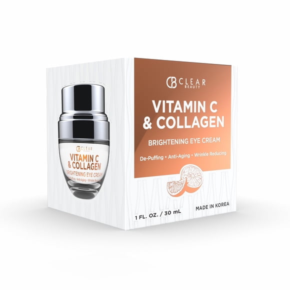 Crema para ojos Clear Beauty con vitamina C y colágeno 30 ml