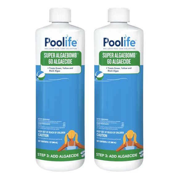 POOLIFE Super Algaebomb Paquete de 2 de 946 ml, alguicida