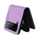 thumbnail image 3 of Funda tipo cartera FOXDOCK para Samsung Galaxy Z Flip 3 , diseño girasol en relieve, cuero PU, cierre magnético, soporte y tarjetero, 3 of 5