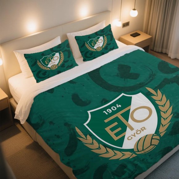 ETO Gy\u0151r 1904 Sports Emblem Duvet Cover Set Easter a ThreePiece bedding