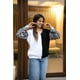 thumbnail image 1 of sweater polerón blanco y negro animal print - MM SHOP, 1 of 3