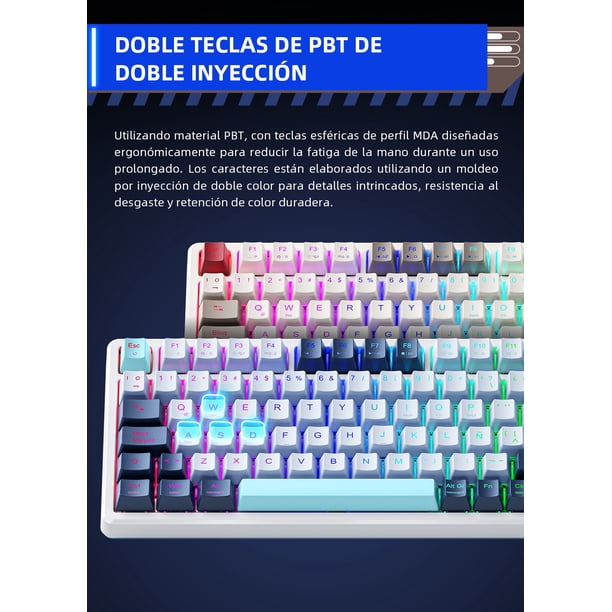 Teclado Mecánico Thunderobot K98 Gasket Rgb Hot Swap Switch Red