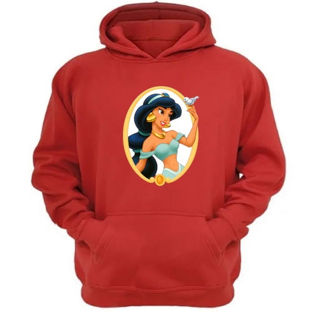 Genérico - Polerón Canguro Princesa Jasmine Rojo Talla L Unisex
