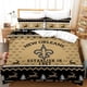 thumbnail image 1 of New Orleans Saints B Quilt Duvet Cover Set Double Bedroom Decor Doona Cover3-Piece Bedding Set, 1 of 5