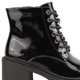 thumbnail image 5 of Botín New Walk Plataforma Mili Negro Brillante, 5 of 6