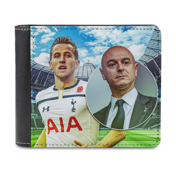 Harry Kane Cartera de Cuero PU para Hombres, Tarjetero Bifold Delgado, Cartera Minimalista de Cuero Sintético Suave
