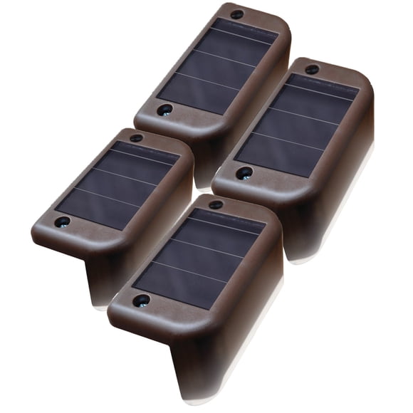 Luces LED solares para terraza y barandal Maxsa 47332, paquete de 4