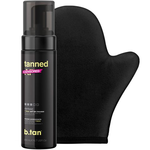 Kit Autobronceador B.Tan Dark De 200 Ml Con Aplicador De Guantes