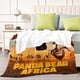 thumbnail image 4 of Panda en África anti-pilling, suave, ligera, esponjosa y acogedora de lujo para hogar y cocina – Perfecta para niños y adultos,120X80cm, 4 of 6