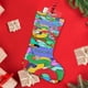 thumbnail image 4 of Tuca y Bertie Tema: Calcetines de Navidad, fino lino blanco para colgar en escaleras y chimenea, decoración navideña para el hogar, regalo de Navidad.54cm×38cm, 4 of 5