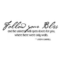 Rienda Libre Graphics - Decomural Follow Your Bliss Inspirational Ws-15088