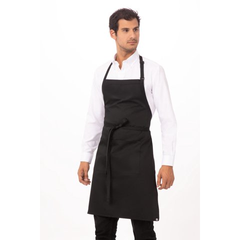 Chef Works - Pechera F8 Color Negro