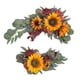 thumbnail image 5 of Flor Artificial Swag Hojas Verdes Colgando Para Telón De Fondo Fiesta Boda Coche Amarillo Rojo, 5 of 5