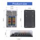 thumbnail image 2 of Caja de fusibles JinYuan 12V 12 vías LED impermeable e ignífuga 100A, 2 of 6