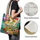 thumbnail image 3 of Robin Hood Bolso de tela con estampado de lienzo para mujer, bolsa de compras reutilizable y estética, con cremallera interior, regalo para mujer,38*45cm., 3 of 6