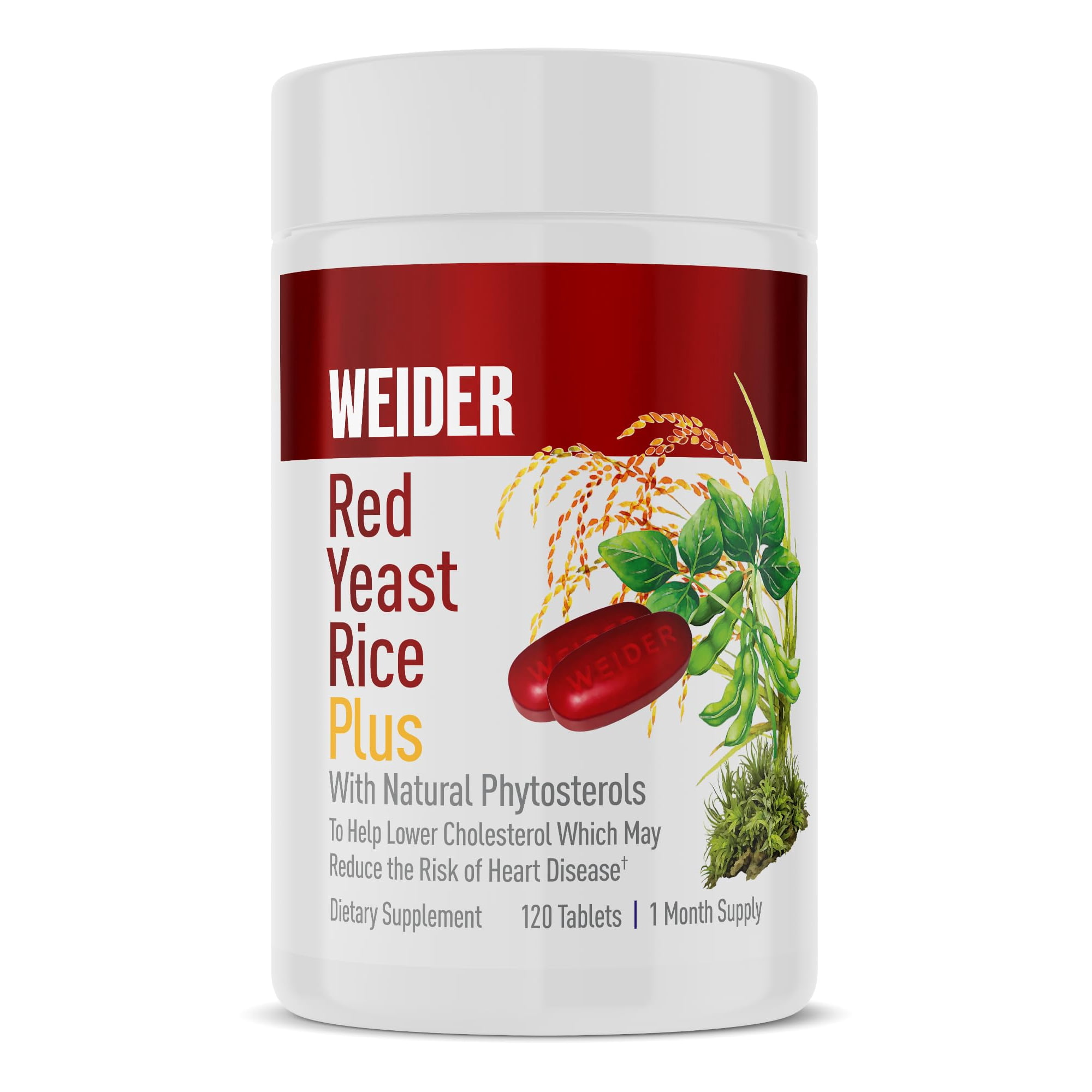 Red Rice Coscto Suplemento Weider Red Yeast Rice Plus 1200 mg | Lider