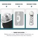 thumbnail image 2 of Capturas de puerta Dondelight Drive In Ball para puertas interiores, 2 of 8