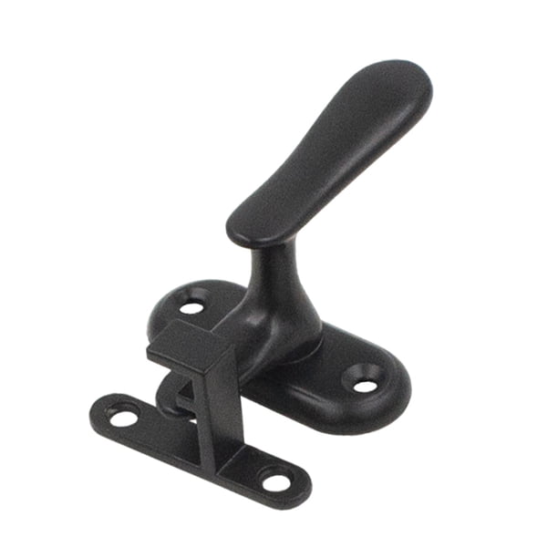 Cerradura para Puerta de Armario, Cerradura para Puertas Abatibles, Pestillo de Acero Inoxidable para Granero, Garaje, Instalación de 90 degree Y 180 degree, Cerr Negro grande