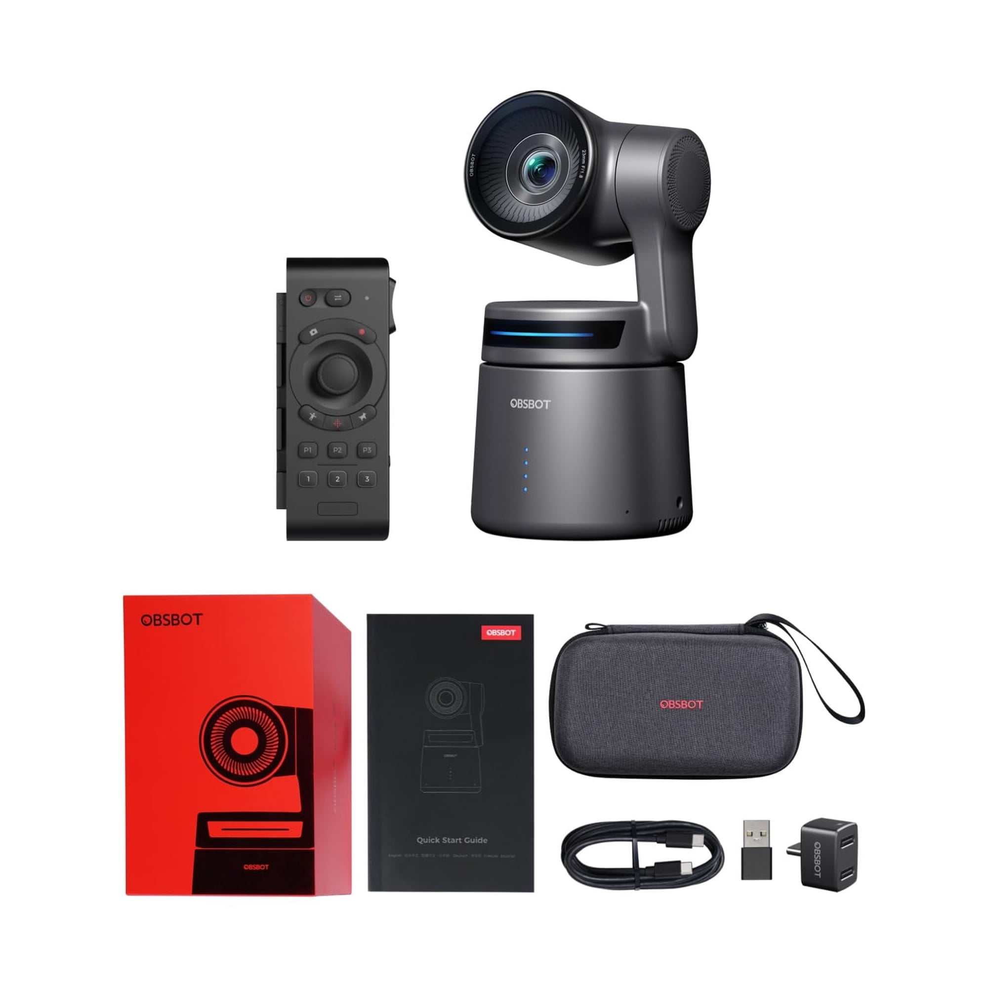 Cámara De Streaming Obsbot Tail Air Y Control Remoto Inteligente 4k