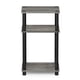 thumbnail image 5 of Mesa auxiliar Furinno Just de 3 niveles, tubo torneado, roble francés, gris, 5 of 7