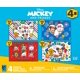 thumbnail image 2 of Puzzle Buffalo Games Mickey Friends 4 en 1 para niños, 2 of 5