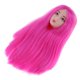 thumbnail image 3 of 1/6 BJD Maquillaje Face Head Sculpt Con Rose Red Wig Doll Reemplazo Parte Del Cuerpo, 3 of 5
