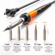thumbnail image 5 of Soldador MEAKEST 90 W 110 V LCD 180-480 °C con kit 10 en 1, 5 of 8