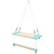 thumbnail image 3 of Estante De Pared De Madera Con Ganchos, Cocina, Oficina, Organizador, Montaje Colgante, Ropa, Verde, 3 of 5