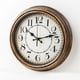 thumbnail image 1 of Reloj de pared - 12 pulgadas vintage batería operada - retro silencioso no ticking - sala de estar decorativa casa cocina escuela oficina, 1 of 3