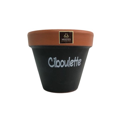 Mestiza - Maceta Kony 15Cm Pizarra Ciboulette