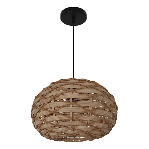 Genérico - Lámpara Colgante Decorativa Techo Redonda Tejida Hogar Jhn