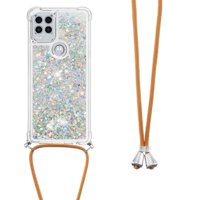 Funda Foxdock Para Motorola Moto G Stylus 2021 5G Con Cuerda Ajustable, Brillo Líquido, Protección Antigolpes Y Lente – Ideal Para Regalo