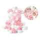 thumbnail image 1 of 100pcs Pelotas De Billar De Plásticas Para Casa De Juegos Transparente、 Blanco Y Rosa, 1 of 6